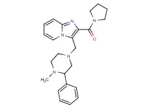 3-[(4-methyl-3-phenyl-1-piperazinyl)methyl]-2-(1-pyrrolidinylcarbonyl)imidazo[1,2-a]pyridine