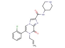 7-allyl-6-(2-chlorophenyl)-8-oxo-N-piperidin-4-yl-7,8-dihydroimidazo[1,2-a]pyrazine-2-carboxamide