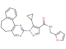 5-cyclopropyl-1-(6,7-dihydro-5H-benzo[6,7]cyclohepta[1,2-d]pyrimidin-2-yl)-N-(2-furylmethyl)-1H-pyrazole-4-carboxamide