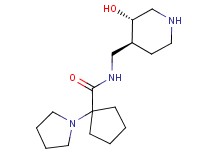 N-{[(3S*,4S*)-3-hydroxypiperidin-4-yl]methyl}-1-pyrrolidin-1-ylcyclopentanecarboxamide