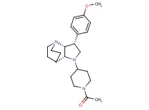 (3R*,3aR*,7aR*)-1-(1-acetylpiperidin-4-yl)-3-(4-methoxyphenyl)octahydro-4,7-ethanopyrrolo[3,2-b]pyridine