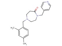1-(2,4-dimethylbenzyl)-4-(4-pyridinylmethyl)-1,4-diazepan-5-one