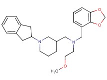 (1,3-benzodioxol-4-ylmethyl){[1-(2,3-dihydro-1H-inden-2-yl)-3-piperidinyl]methyl}(2-methoxyethyl)amine