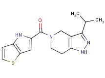 3-isopropyl-5-(4H-thieno[3,2-b]pyrrol-5-ylcarbonyl)-4,5,6,7-tetrahydro-1H-pyrazolo[4,3-c]pyridine