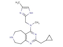2-(cyclopropylmethyl)-N-methyl-N-[(4-methyl-1H-imidazol-2-yl)methyl]-6,7,8,9-tetrahydro-5H-pyrimido[4,5-d]azepin-4-amine dihydrochloride