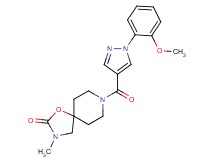 8-{[1-(2-methoxyphenyl)-1H-pyrazol-4-yl]carbonyl}-3-methyl-1-oxa-3,8-diazaspiro[4.5]decan-2-one