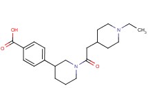 4-{1-[(1-ethylpiperidin-4-yl)acetyl]piperidin-3-yl}benzoic acid
