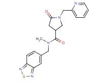 N-(2,1,3-benzothiadiazol-5-ylmethyl)-N-methyl-5-oxo-1-(pyridin-2-ylmethyl)pyrrolidine-3-carboxamide