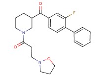 (2-fluoro-4-biphenylyl){1-[3-(2-isoxazolidinyl)propanoyl]-3-piperidinyl}methanone