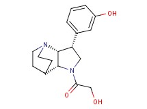 3-[(3R*,3aR*,7aR*)-1-glycoloyloctahydro-4,7-ethanopyrrolo[3,2-b]pyridin-3-yl]phenol
