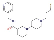 1'-(3-fluoropropyl)-N-(pyridin-3-ylmethyl)-1,4'-bipiperidine-3-carboxamide