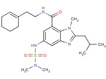 N-[2-(1-cyclohexen-1-yl)ethyl]-5-{[(dimethylamino)sulfonyl]amino}-2-isobutyl-1-methyl-1H-benzimidazole-7-carboxamide