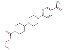 ethyl 4-{4-[5-(aminocarbonyl)pyridin-2-yl]piperazin-1-yl}piperidine-1-carboxylate