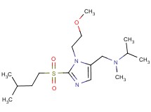N-({1-(2-methoxyethyl)-2-[(3-methylbutyl)sulfonyl]-1H-imidazol-5-yl}methyl)-N-methyl-2-propanamine
