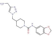 4-{[4-(aminomethyl)-1H-1,2,3-triazol-1-yl]methyl}-N-1,3-benzodioxol-5-yl-1-piperidinecarboxamide