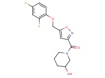 1-({5-[(2,4-difluorophenoxy)methyl]-3-isoxazolyl}carbonyl)-3-piperidinol