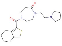 4-[2-(1-pyrrolidinyl)ethyl]-1-(4,5,6,7-tetrahydro-2-benzothien-1-ylcarbonyl)-1,4-diazepan-5-one