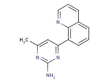4-methyl-6-(8-quinolinyl)-2-pyrimidinamine
