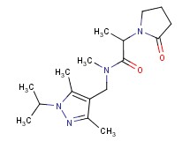 N-[(1-isopropyl-3,5-dimethyl-1H-pyrazol-4-yl)methyl]-N-methyl-2-(2-oxopyrrolidin-1-yl)propanamide