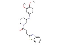 1-[3-(1,3-benzothiazol-2-yl)propanoyl]-N-(3,4-dimethoxyphenyl)-3-piperidinamine