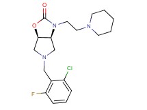 (3aS*,6aR*)-5-(2-chloro-6-fluorobenzyl)-3-[2-(1-piperidinyl)ethyl]hexahydro-2H-pyrrolo[3,4-d][1,3]oxazol-2-one