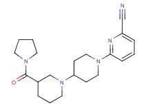 6-[3-(pyrrolidin-1-ylcarbonyl)-1,4'-bipiperidin-1'-yl]pyridine-2-carbonitrile