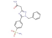 2-{5-[4-(aminosulfonyl)phenyl]-1-benzyl-1H-1,2,4-triazol-3-yl}acetamide
