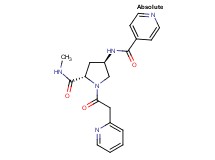 N-[(3R,5S)-5-[(methylamino)carbonyl]-1-(pyridin-2-ylacetyl)pyrrolidin-3-yl]isonicotinamide