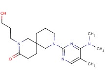 8-[4-(dimethylamino)-5-methyl-2-pyrimidinyl]-2-(3-hydroxypropyl)-2,8-diazaspiro[5.5]undecan-3-one