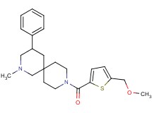 9-{[5-(methoxymethyl)-2-thienyl]carbonyl}-2-methyl-4-phenyl-2,9-diazaspiro[5.5]undecane