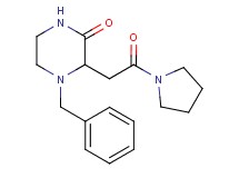 4-benzyl-3-[2-oxo-2-(1-pyrrolidinyl)ethyl]-2-piperazinone