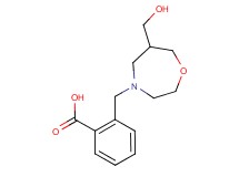 2-{[6-(hydroxymethyl)-1,4-oxazepan-4-yl]methyl}benzoic acid