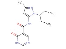 N-[1-(1-ethylpropyl)-3-methyl-1H-pyrazol-5-yl]-6-oxo-1,6-dihydropyrimidine-5-carboxamide