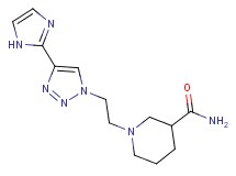 1-{2-[4-(1H-imidazol-2-yl)-1H-1,2,3-triazol-1-yl]ethyl}piperidine-3-carboxamide