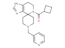 5-(cyclobutylcarbonyl)-1'-(pyridin-3-ylmethyl)-1,5,6,7-tetrahydrospiro[imidazo[4,5-c]pyridine-4,4'-piperidine]