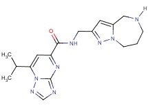 7-isopropyl-N-(5,6,7,8-tetrahydro-4H-pyrazolo[1,5-a][1,4]diazepin-2-ylmethyl)[1,2,4]triazolo[1,5-a]pyrimidine-5-carboxamide hydrochloride