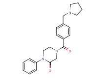 1-phenyl-4-[4-(1-pyrrolidinylmethyl)benzoyl]-2-piperazinone
