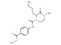 methyl 4-{[(2-butyl-4-methyl-3-oxo-1-piperazinyl)carbonyl]amino}benzoate