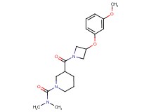 3-{[3-(3-methoxyphenoxy)-1-azetidinyl]carbonyl}-N,N-dimethyl-1-piperidinecarboxamide