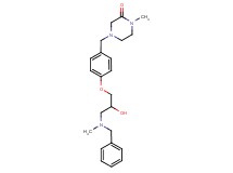 4-(4-{3-[benzyl(methyl)amino]-2-hydroxypropoxy}benzyl)-1-methylpiperazin-2-one