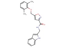 5-[(2,6-dimethylphenoxy)methyl]-N-(1H-indol-2-ylmethyl)-3-isoxazolecarboxamide