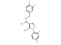 (4-chloro-3-fluorobenzyl){1-[1-(2,4-difluorophenyl)-5-methyl-1H-pyrazol-4-yl]ethyl}amine