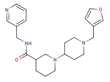 1'-(3-furylmethyl)-N-(pyridin-3-ylmethyl)-1,4'-bipiperidine-3-carboxamide
