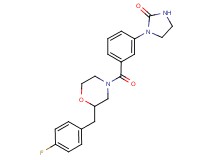 1-(3-{[2-(4-fluorobenzyl)-4-morpholinyl]carbonyl}phenyl)-2-imidazolidinone