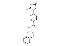4-(2,4-dioxo-1-imidazolidinyl)-N-(1,2,3,4-tetrahydro-2-naphthalenyl)benzamide
