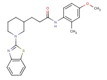 3-[1-(1,3-benzothiazol-2-yl)-3-piperidinyl]-N-(4-methoxy-2-methylphenyl)propanamide
