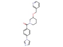3-[({1-[4-(1H-imidazol-1-yl)benzoyl]-3-piperidinyl}oxy)methyl]pyridine