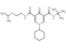 N-(tert-butyl)-1-cyclohexyl-N'-(2-isopropoxyethyl)-4-oxo-1,4-dihydro-3,5-pyridinedicarboxamide