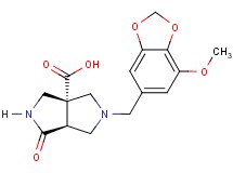 (3aR*,6aS*)-5-[(7-methoxy-1,3-benzodioxol-5-yl)methyl]-1-oxohexahydropyrrolo[3,4-c]pyrrole-3a(1H)-carboxylic acid