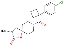 8-{[1-(4-chlorophenyl)cyclobutyl]carbonyl}-3-methyl-1-oxa-3,8-diazaspiro[4.5]decan-2-one